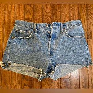 Levi's 501 Original cut-off denim shorts